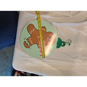 Target Bullseye Playground Christmas Gingerbread Oh Snap Wooden Hanging Sign